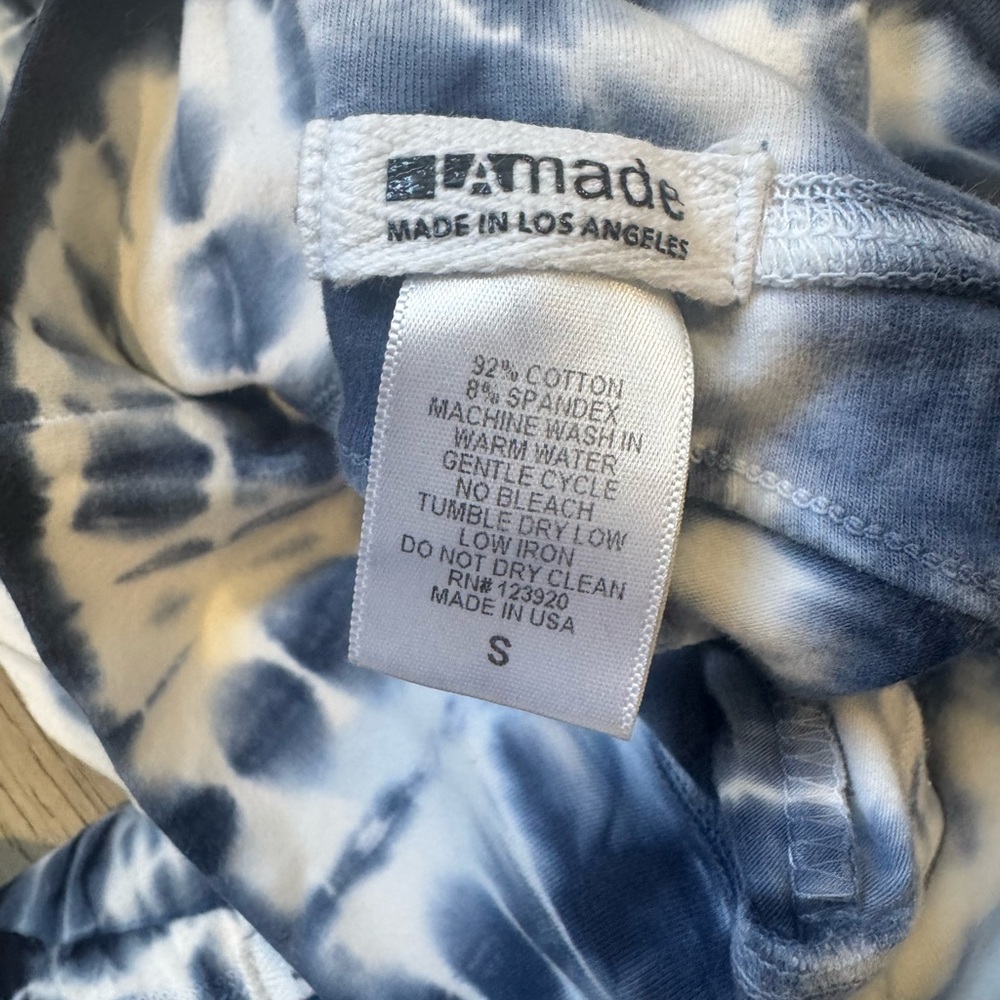 LAmade Navy and White Tie-Dye Tank and Leggings Set - Picture 5 of 5